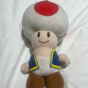 Toad Plush Toy - Red and White